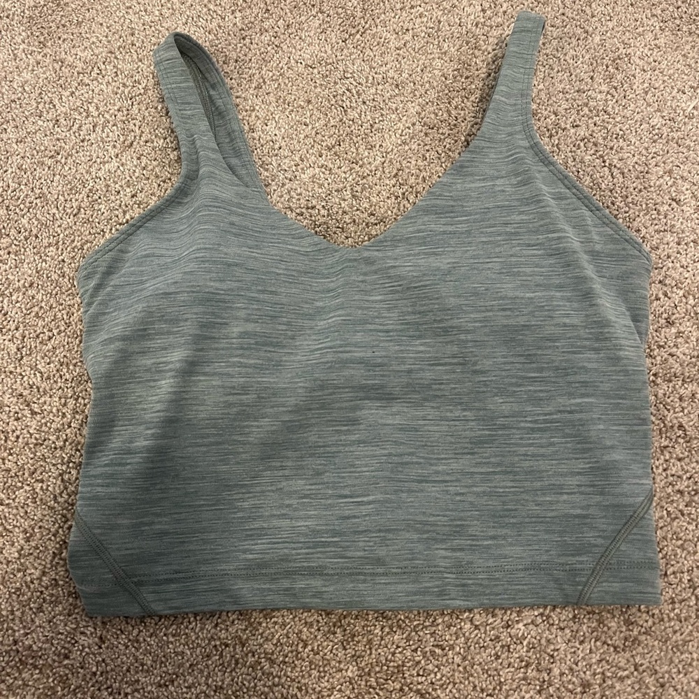 Green/Gray Lululemon Align Tank Top
